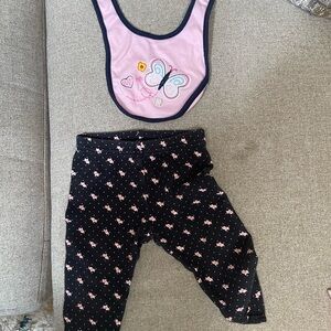 Child of mine by Carter’s. Pants & bib set. Size 6-9 months.
